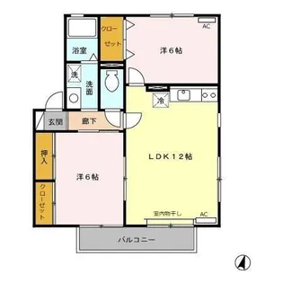チェリーハウスII【2階】の間取り