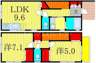 リバーテラス【2階】の間取り