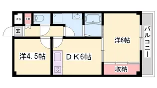 クリスタル西庄【2階】の間取り