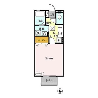 Hermana (エルマナ)【2階】の間取り