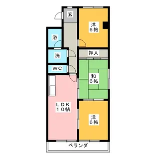 アプローズII【2階】の間取り