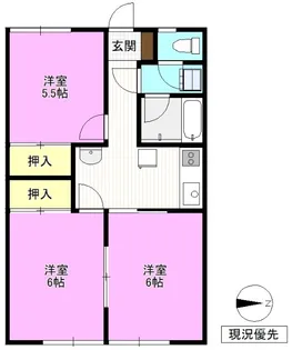 篠原マンション【2階】の間取り