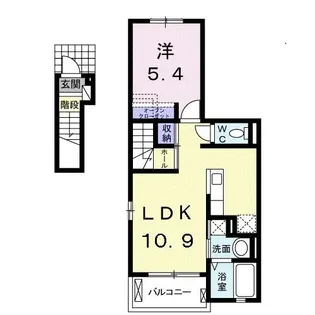 レメゾン日の出 弐番館【2階】の間取り