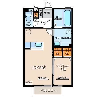 ハピネス大泉【2階】の間取り