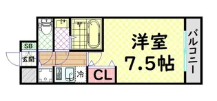 レインボーコート南堀江【8階】の間取り