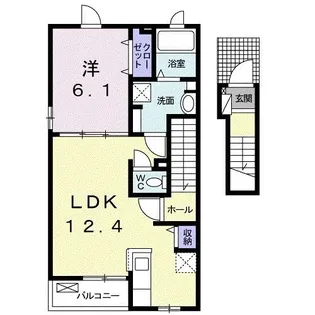 フレッサ【2階】の間取り