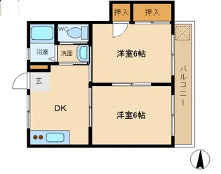 小平ビル【2階】の間取り