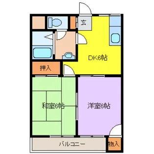 グリームマンション【1階】の間取り