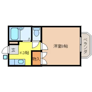 カルチェラタンE棟【1階】の間取り