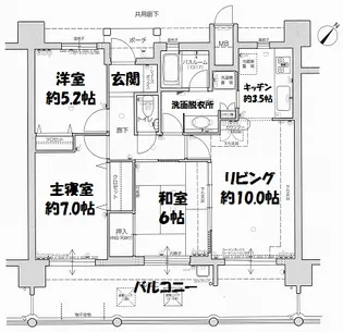 Dクラディア天久パークビュー【4階】の間取り