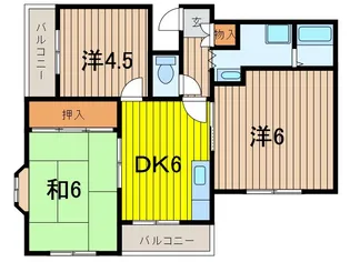 ヴェルデ浦和【3階】の間取り
