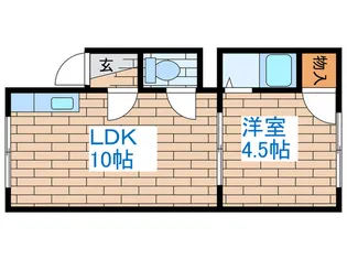 サニ-ハイツ本通【2階】の間取り