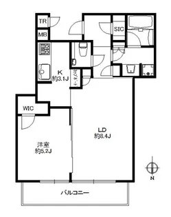パークタワー晴海【42階】の間取り