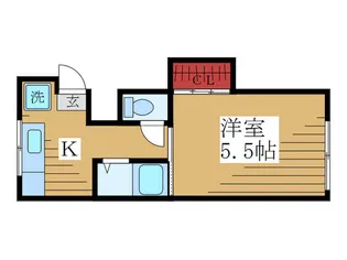 くるみ荘【2階】の間取り