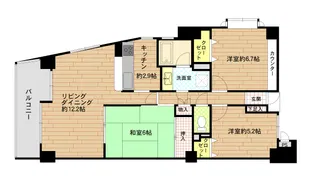 コスモリバージュ茅ヶ崎【1階】の間取り