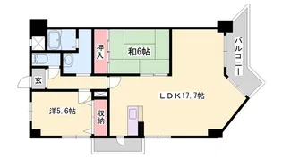 コーポ青山III【1階】の間取り