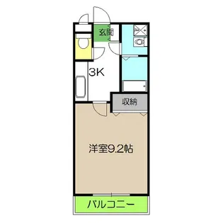マリベールアネシス【2階】の間取り