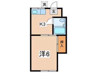 田村ハイツ【2階】の間取り