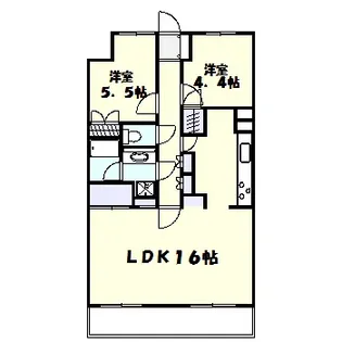 藤和シティコープ高津【1階】の間取り