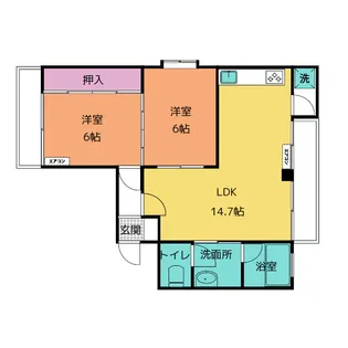 ビューラーFM【3階】の間取り