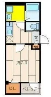 クレシェンド日本橋【5階】の間取り