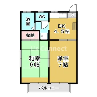 ロマネB棟【1階】の間取り