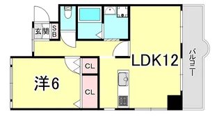 CASAベラヴィスタ福田(カーサーベラヴィスタ福田)【3階】の間取り