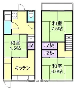 金屋荘【1階】の間取り