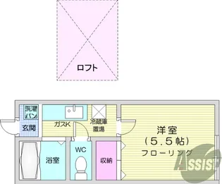 グリーンリーフ表柴田【1階】の間取り