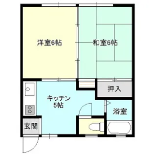 コーポフジ【2階】の間取り