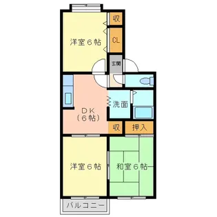 プレジールシャンテ【1階】の間取り