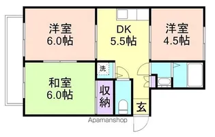 ニューハイツ宮下【2階】の間取り