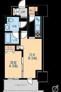 ドゥーエ幡ヶ谷【4階】の間取り