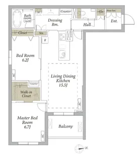 メディルーブ目白台【3階】の間取り