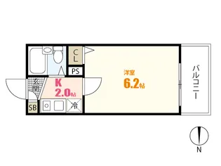 第2祇園Sビル【3階】の間取り
