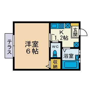 ウィングパレス【1階】の間取り