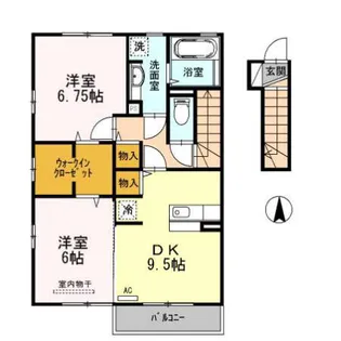 アズール C【2階】の間取り