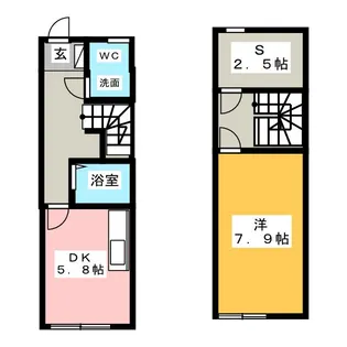 三重県伊賀市服部町3【一戸建】の間取り