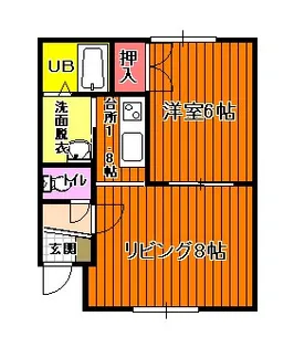 ハイツTOMO【2階】の間取り