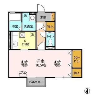 PRINCESS I・II【1階】の間取り