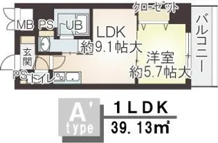 大阪府大阪市中央区南久宝寺町4【マンション】の間取り