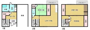 大阪府岸和田市上町【一戸建】の間取り