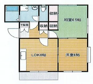 岡山県岡山市東区君津【マンション】の間取り