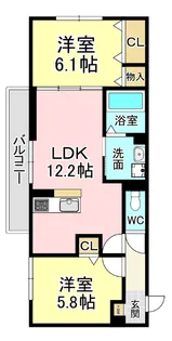 vivable palais【1階】の間取り