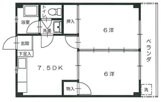 島本マンション【3階】の間取り