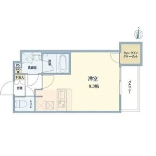 ウェルスクエア長居公園II【1階】の間取り