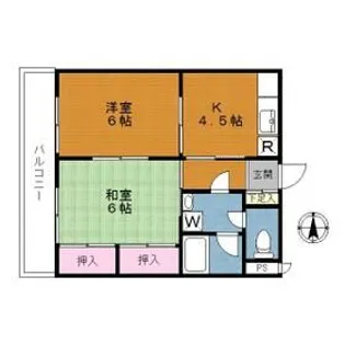 大蔵ハイツ【3階】の間取り