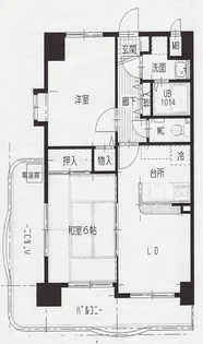 コスモマンション岩崎【3階】の間取り
