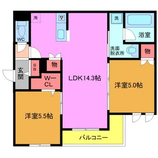 (仮称)江戸川1丁目メゾン【1階】の間取り
