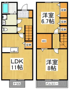 東京都東村山市久米川町4【一戸建】の間取り